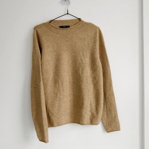 Mango Camel Brown Knit Sweater Fits Medium And Large